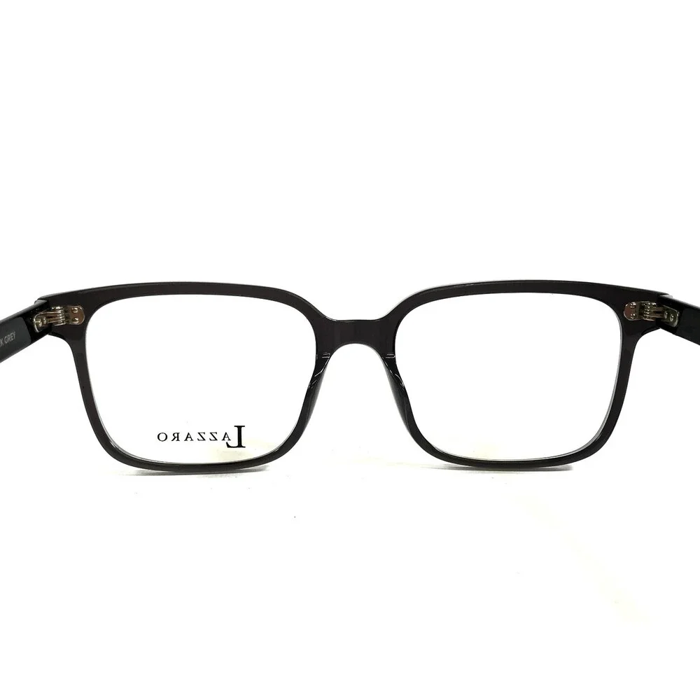 Lazzaro Eyeglasses Frames DAVIDE DARK GREY Rectangle Full Rim 53-17-145
